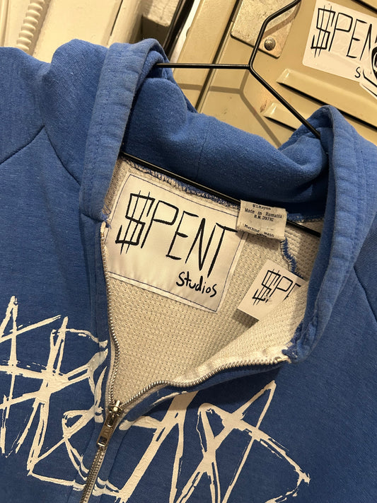 Blue Thermal Signature Zip Up hoodie