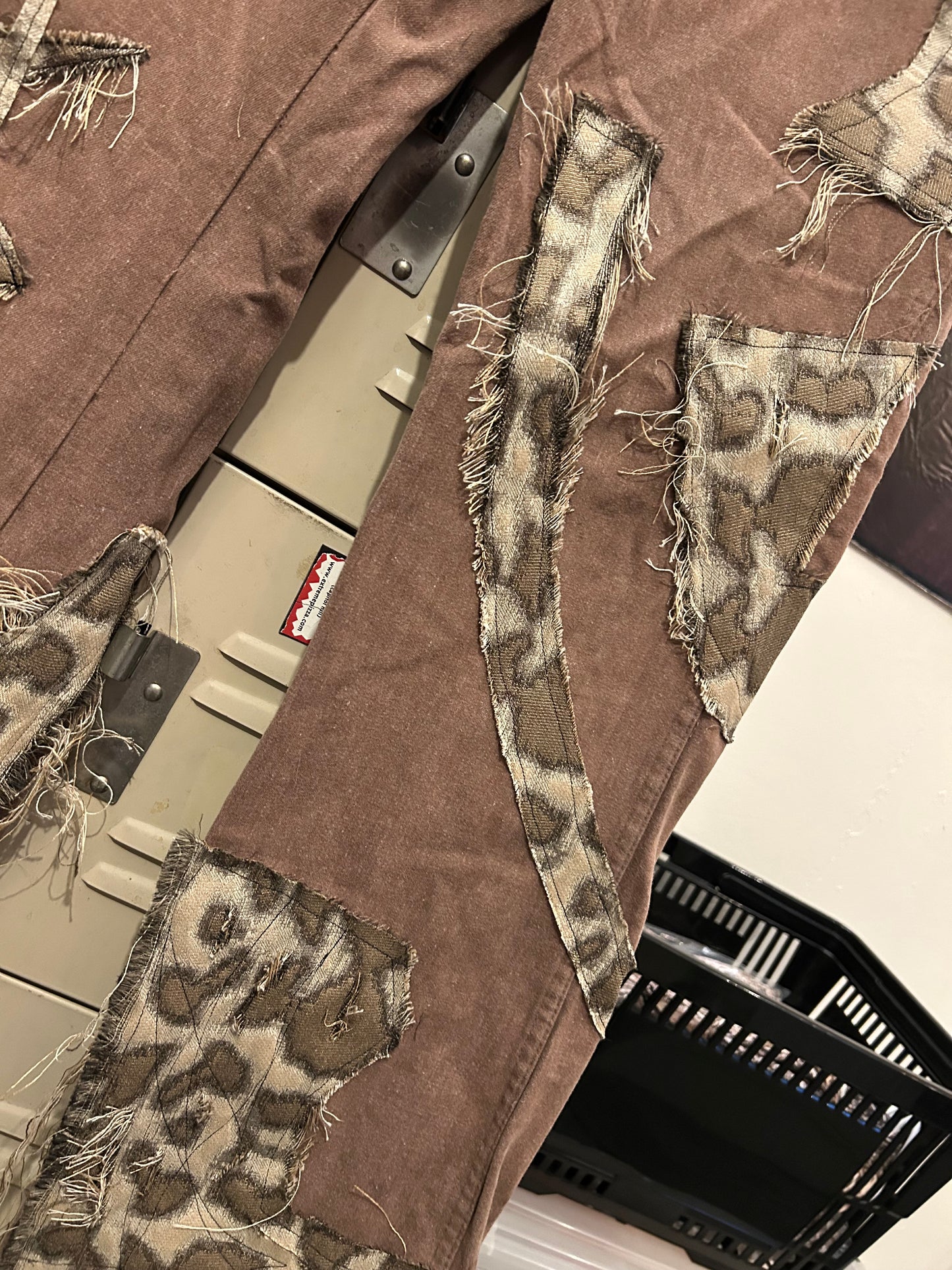 Leopard $craps Flared pants