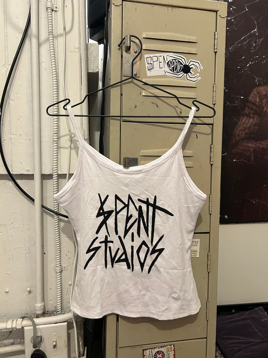 White $pent tank top
