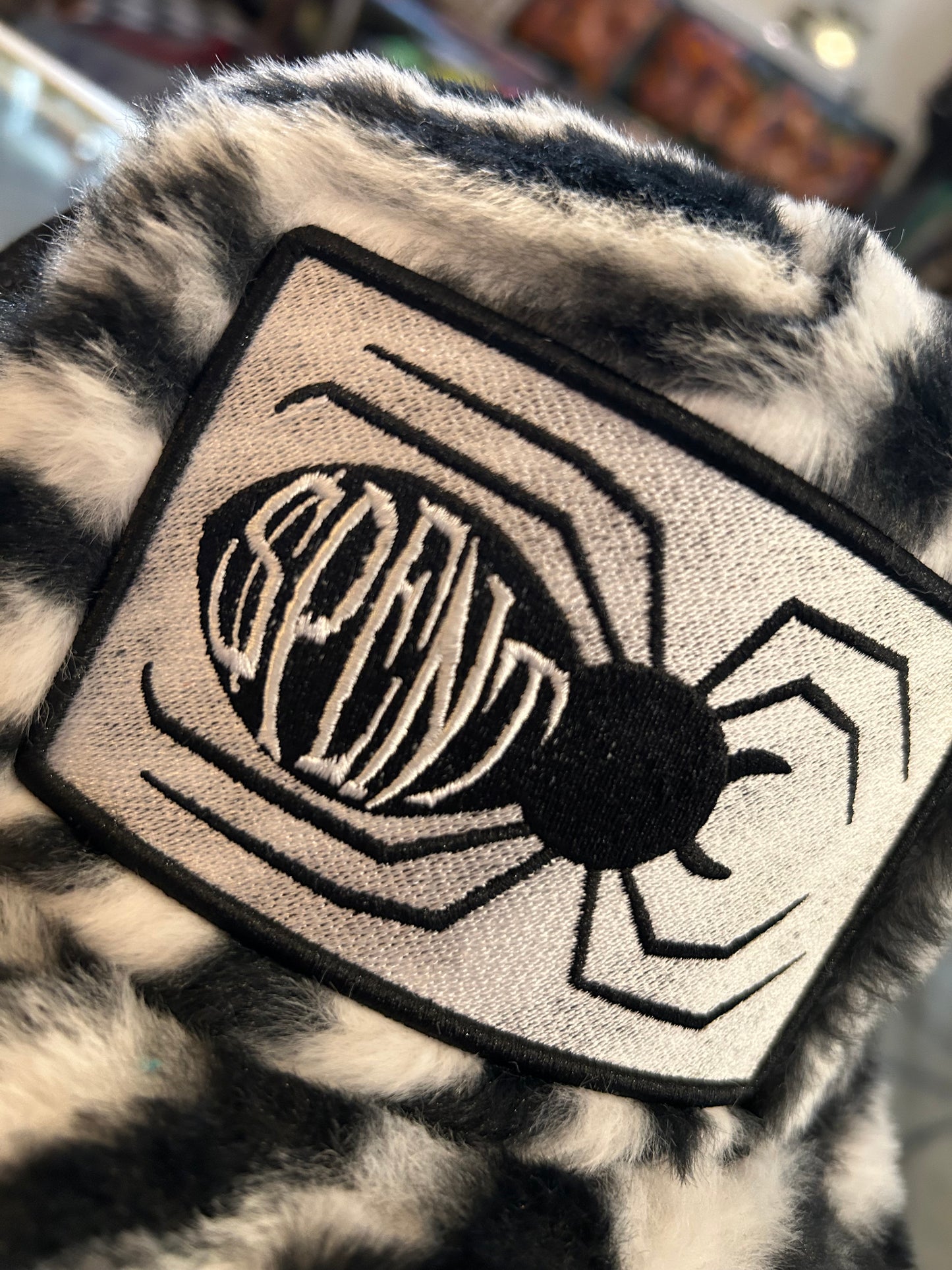 Furry Zebra Trucker hat