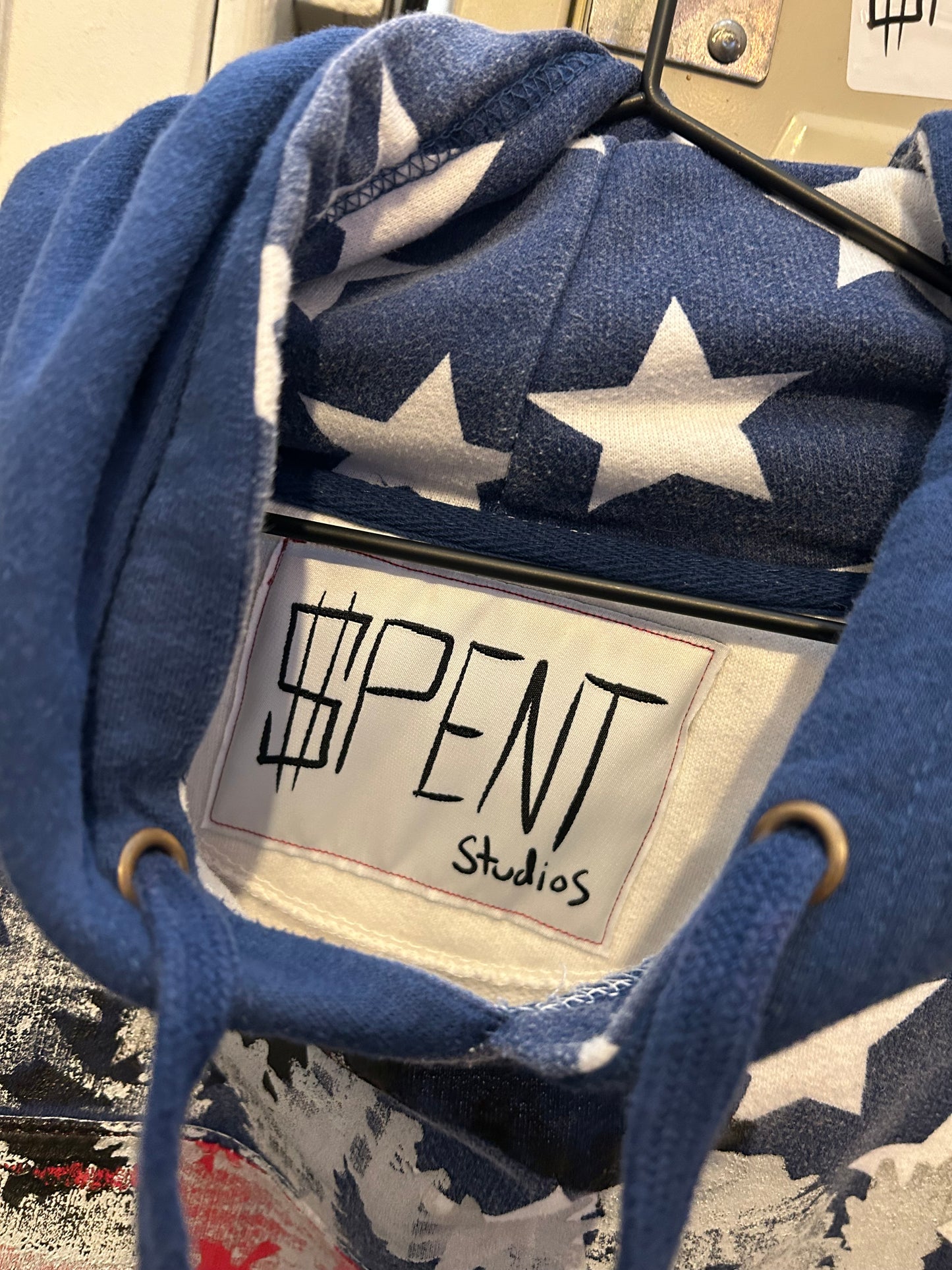 Double Print American Flag hoodie