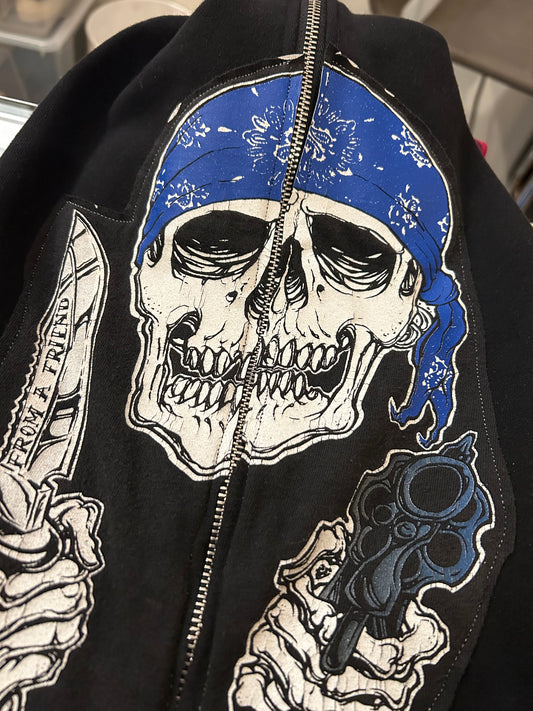 Barbed Skeleton Full Zip hoodie