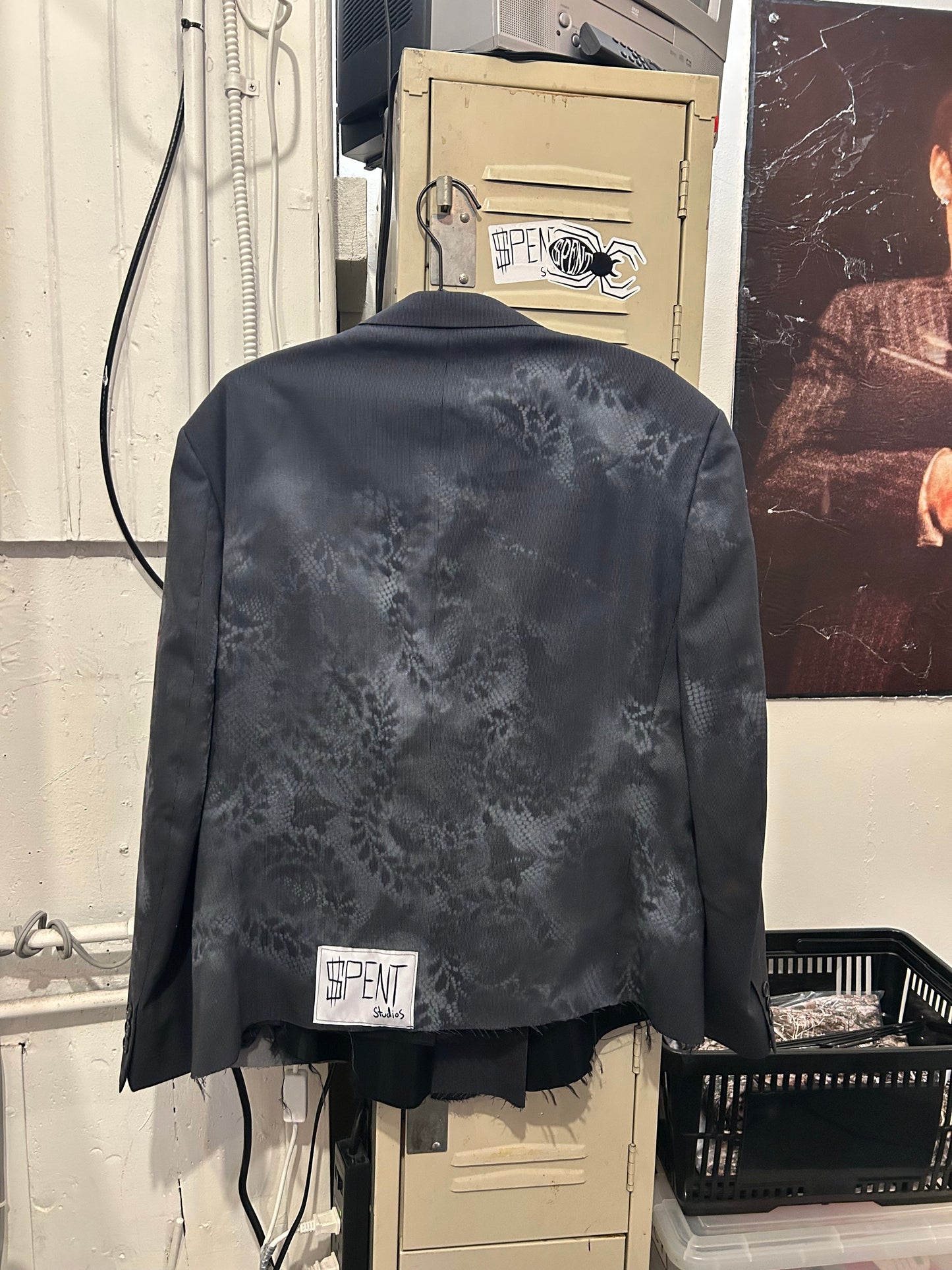 Lace Painted $uit coat