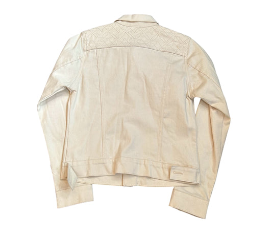 White Zip Up Sample Jean jacket