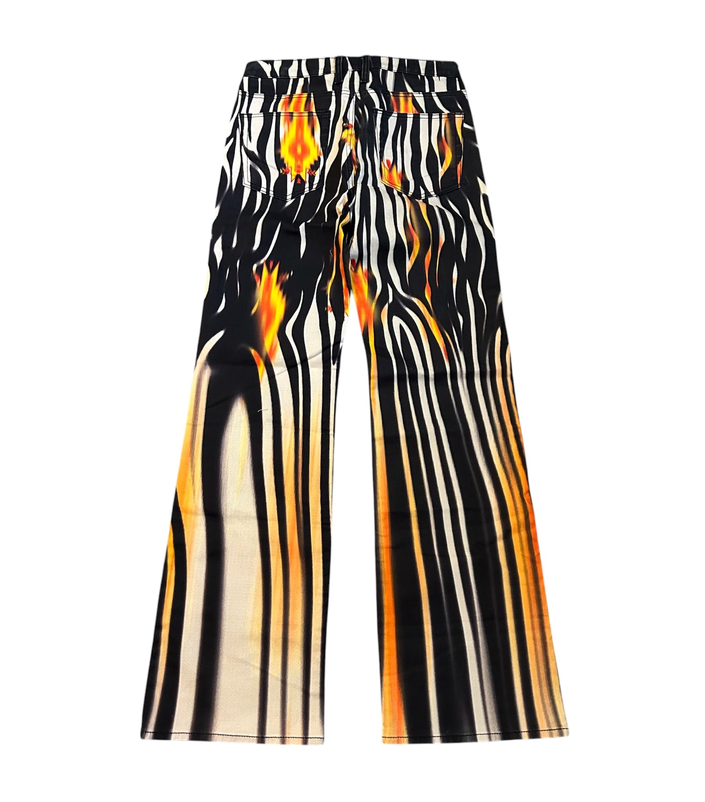 Flared Zebra True Religion pants