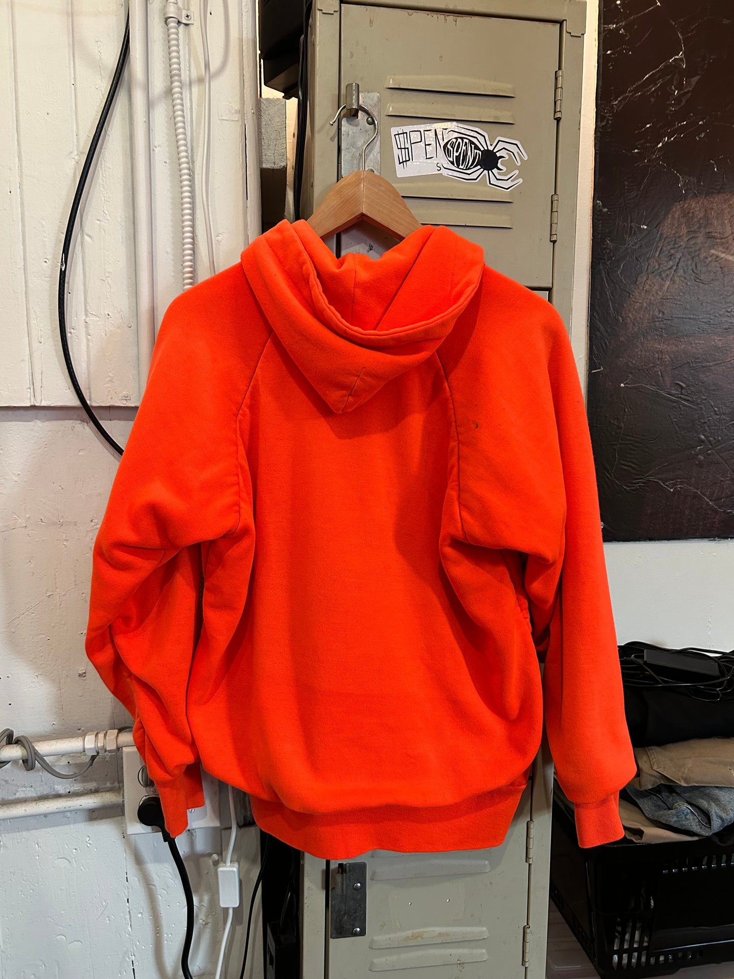 Vintage Thermal Lined Orange hoodie