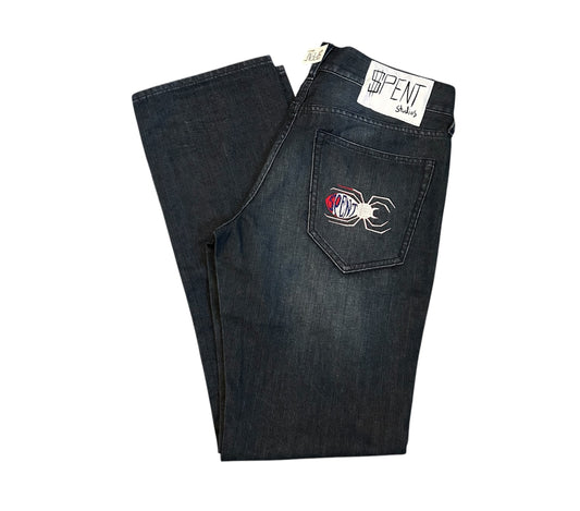 $piderman Embroidered jeans