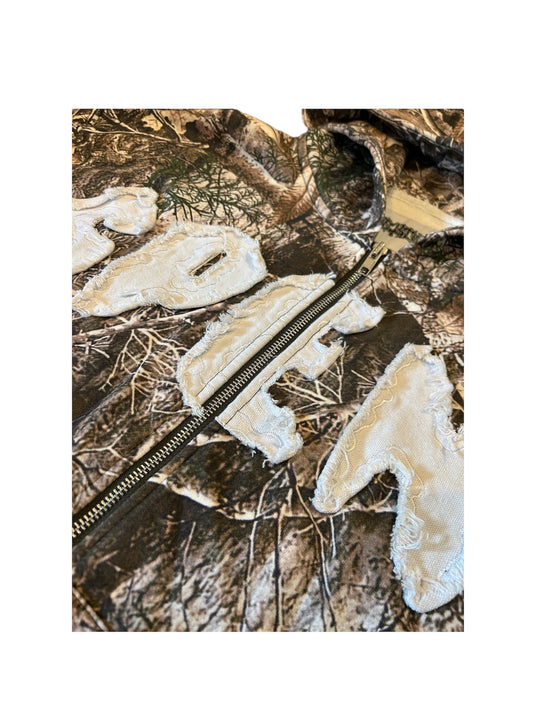 Camo Zip Up hoodie