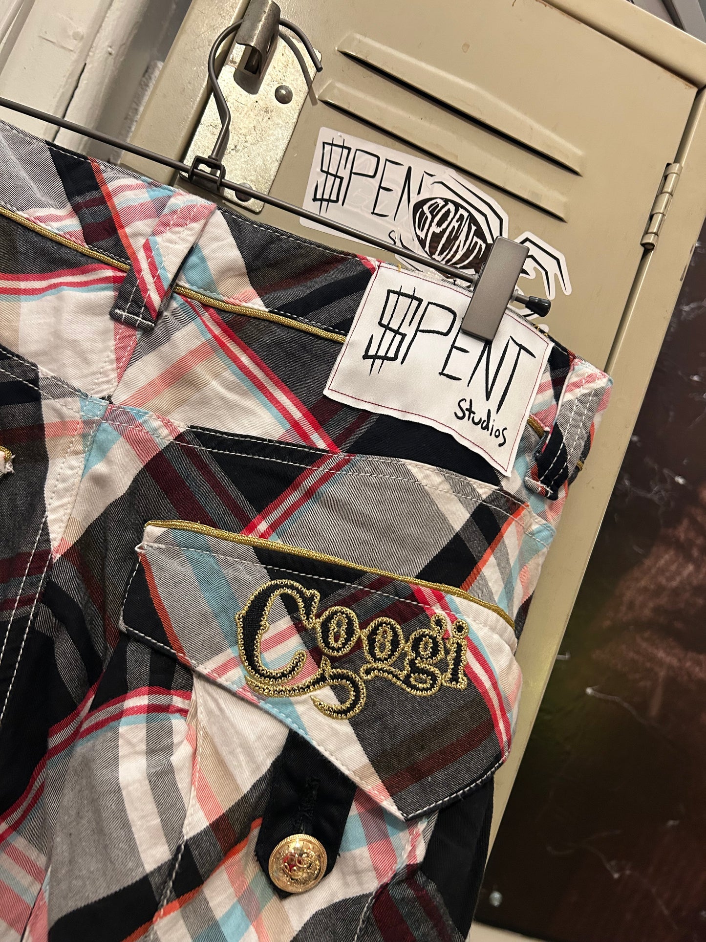 Plaid Coogi Band Tee pants