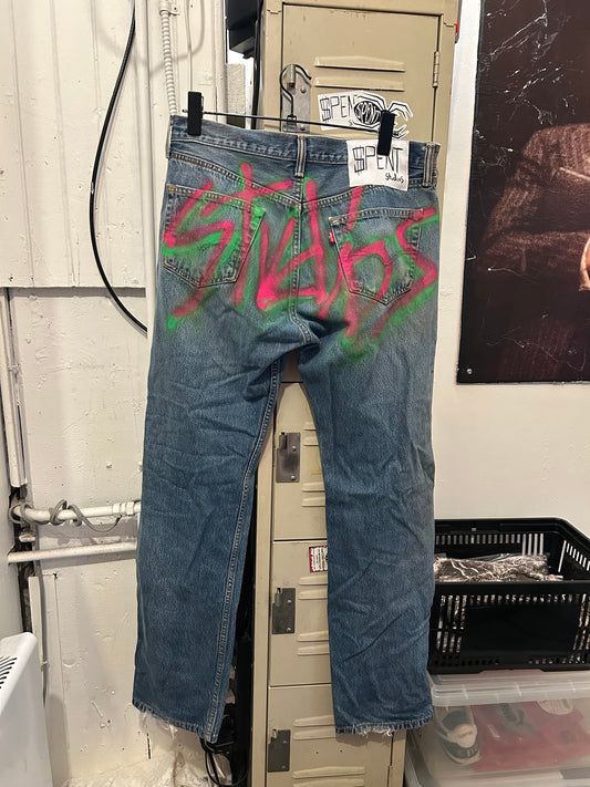 $pent Painted jeans