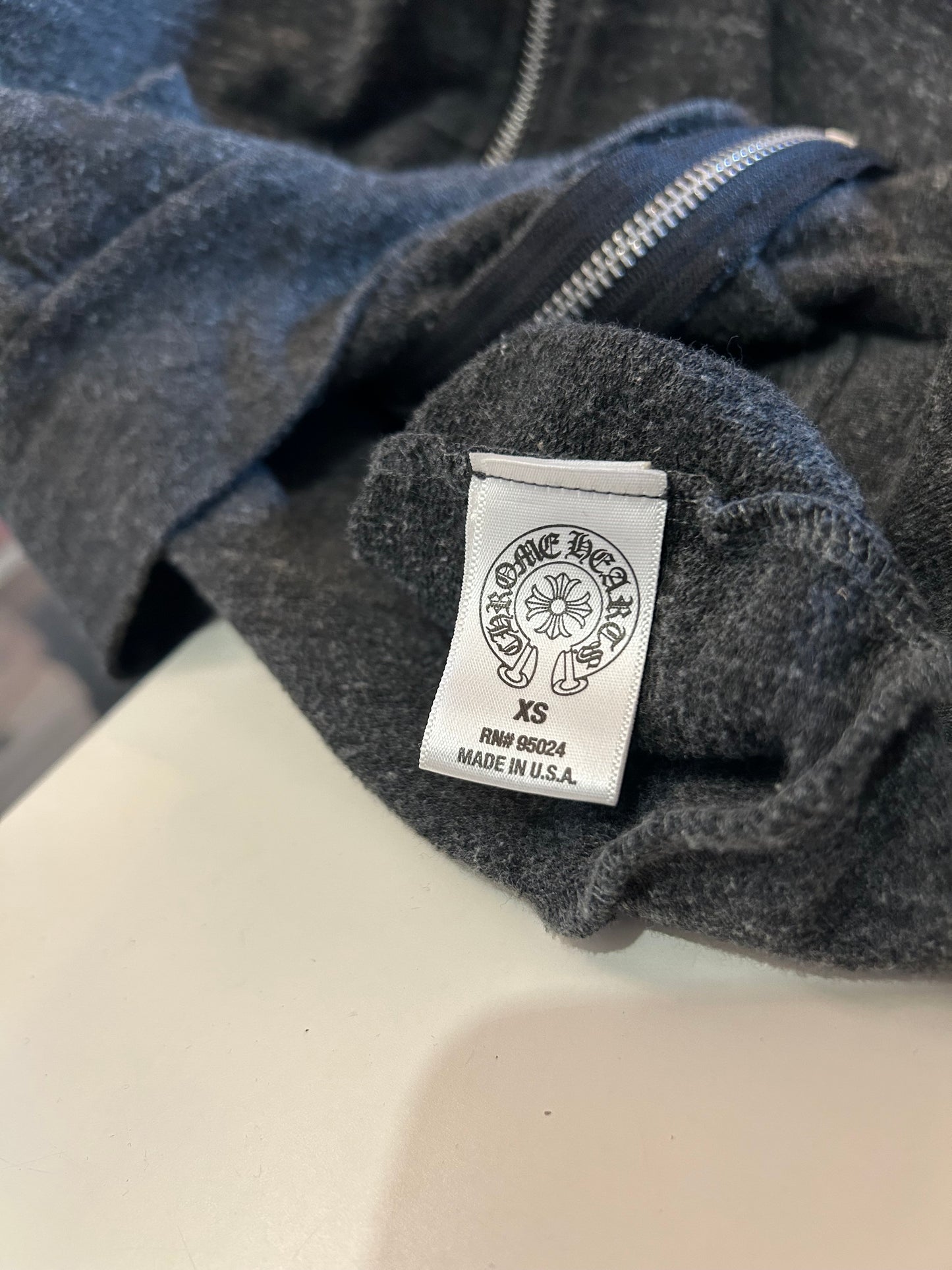 Chrome Hearts Cropped Zip Up hoodie