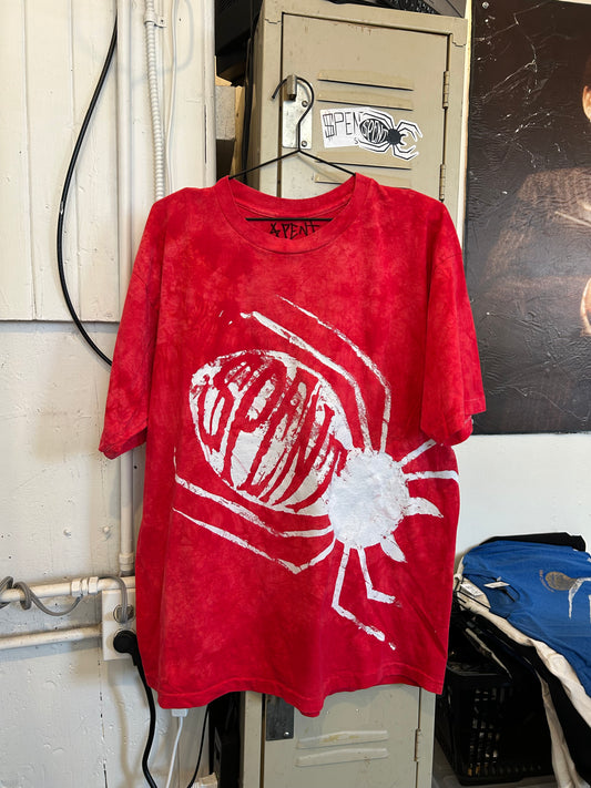 Red Tie Dye $pider t shirt