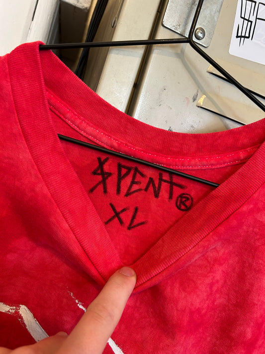 Red Tie Dye $pider t shirt