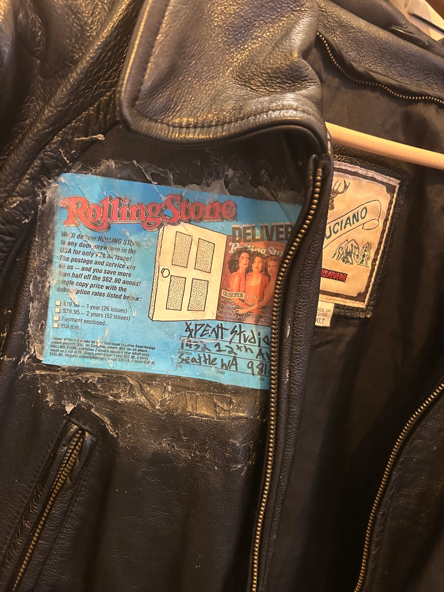 Magazine Pasted Leather jacket