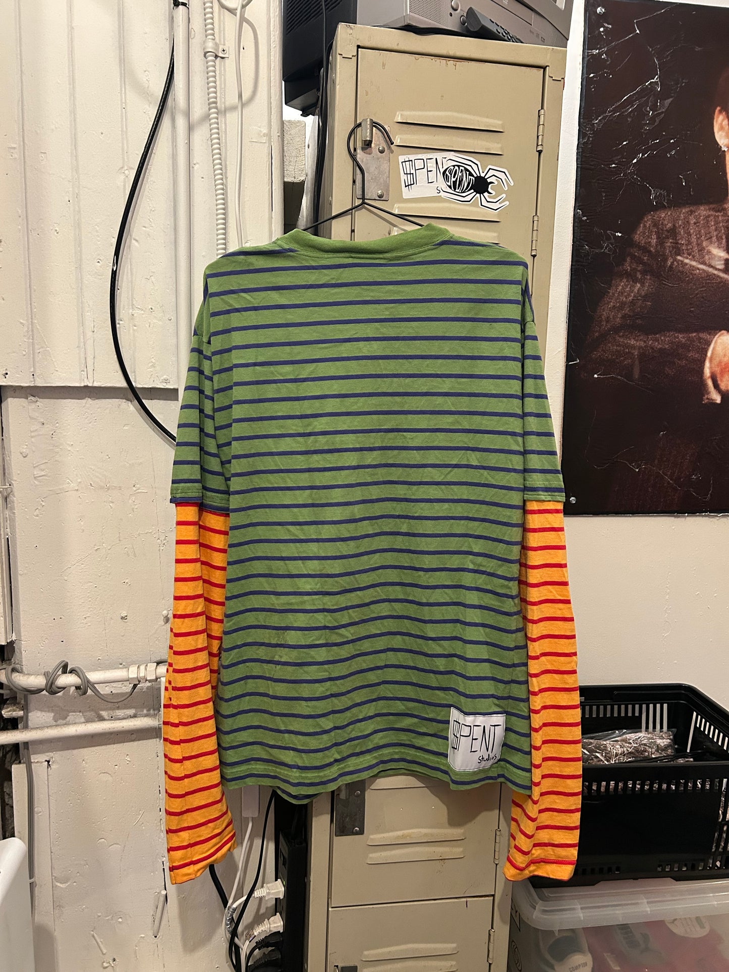 Layered $triped shirt