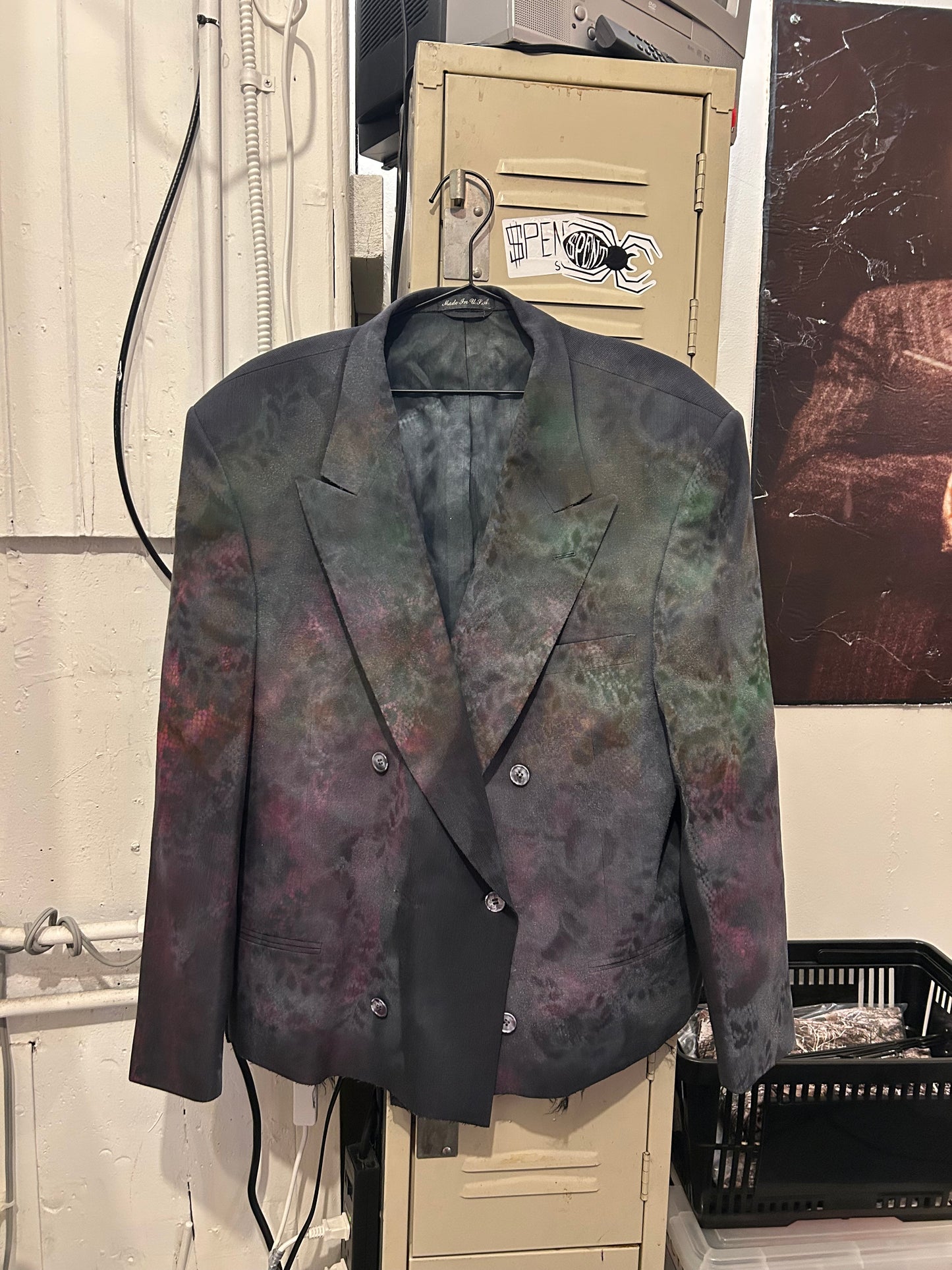 Lace Painted $uit coat