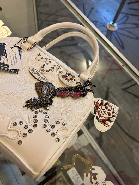 Ed Hardy White Mini bag