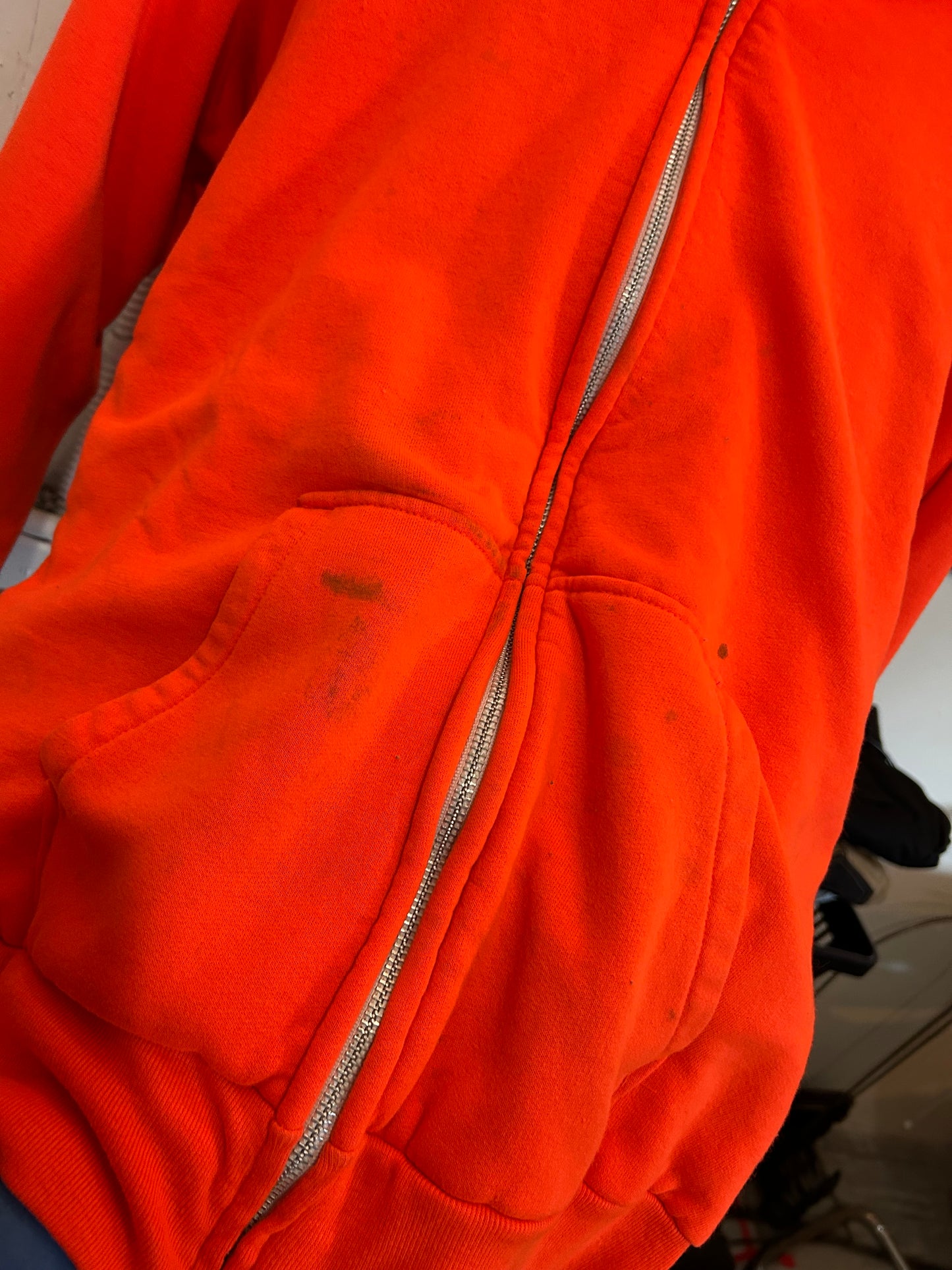 Vintage Thermal Lined Orange hoodie