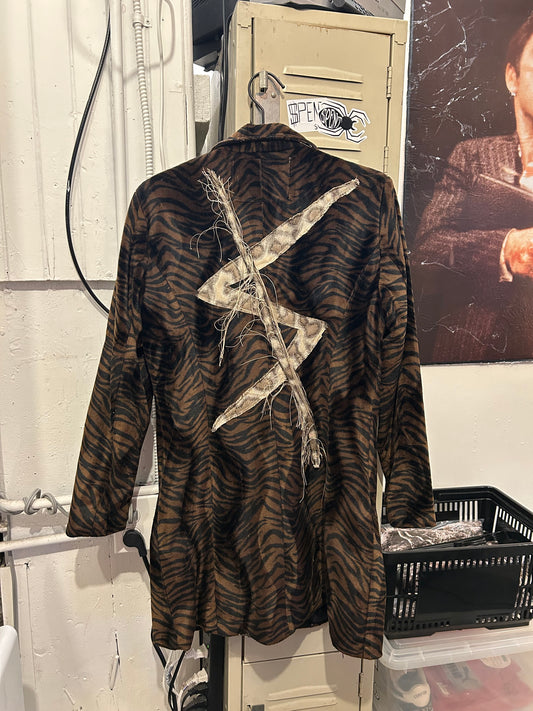 Fuzzy Animal Print jacket