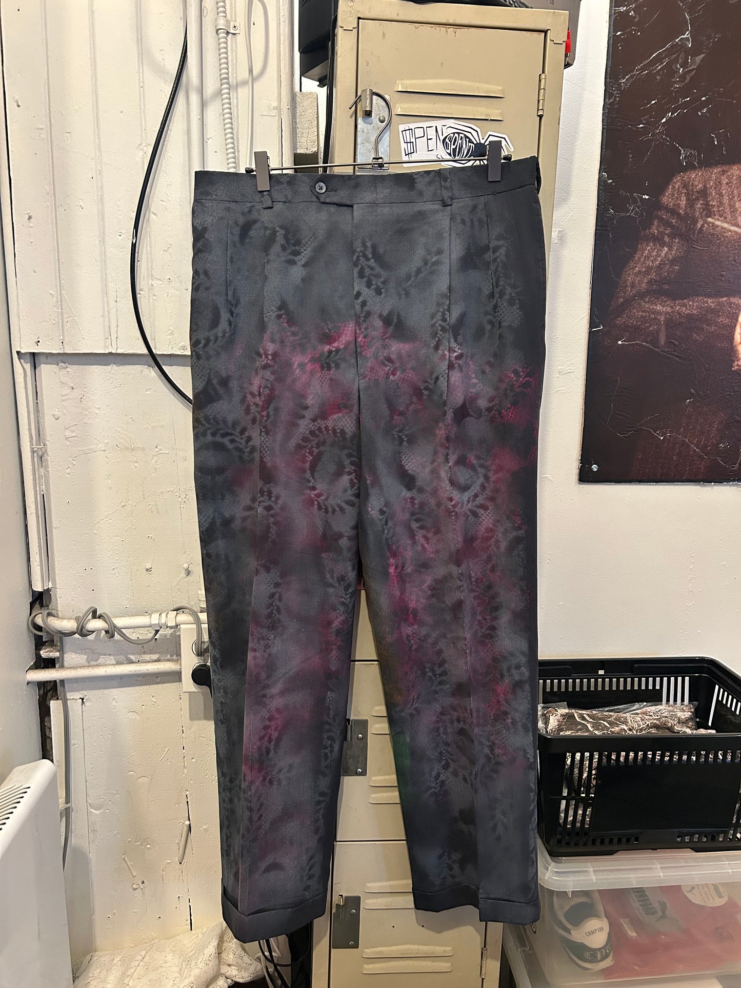 Lace Painted Suit Pants