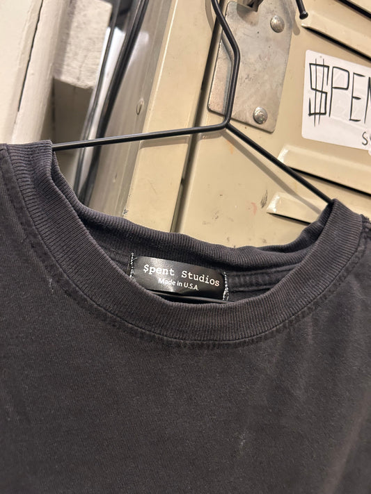 Black Barbed Logo Tank top