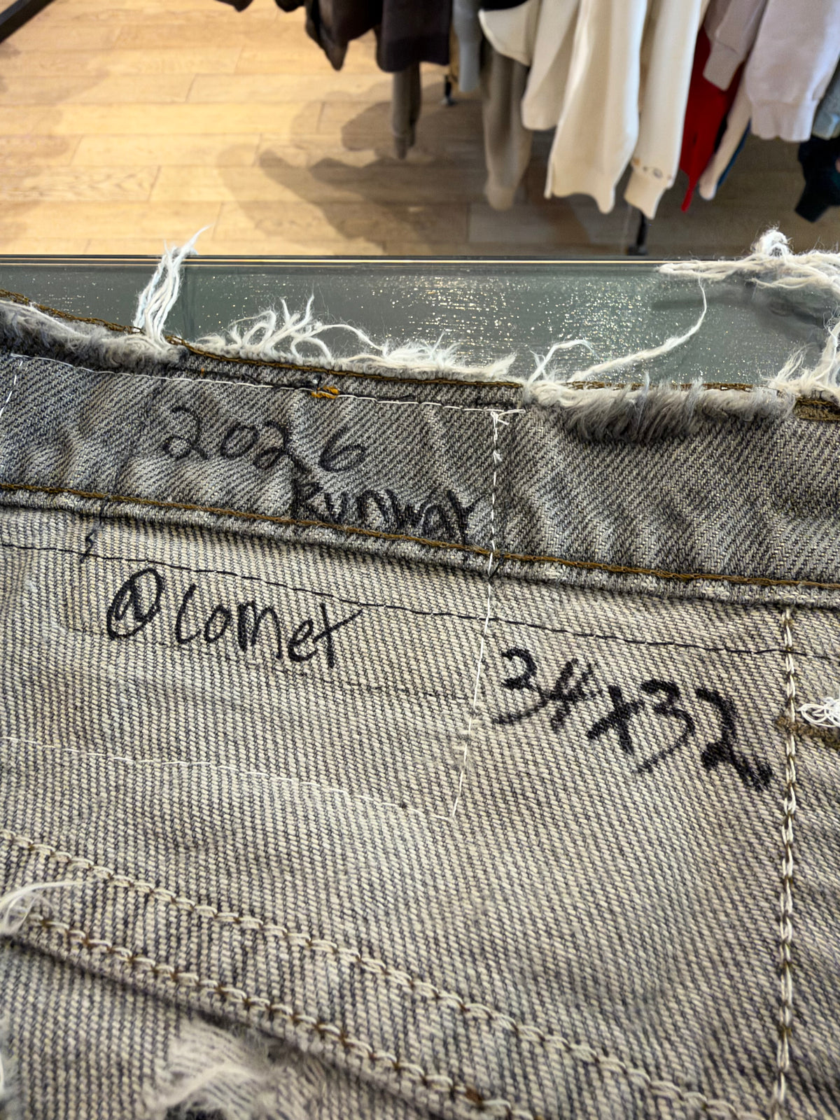 Half Skeleton Distressed jeans