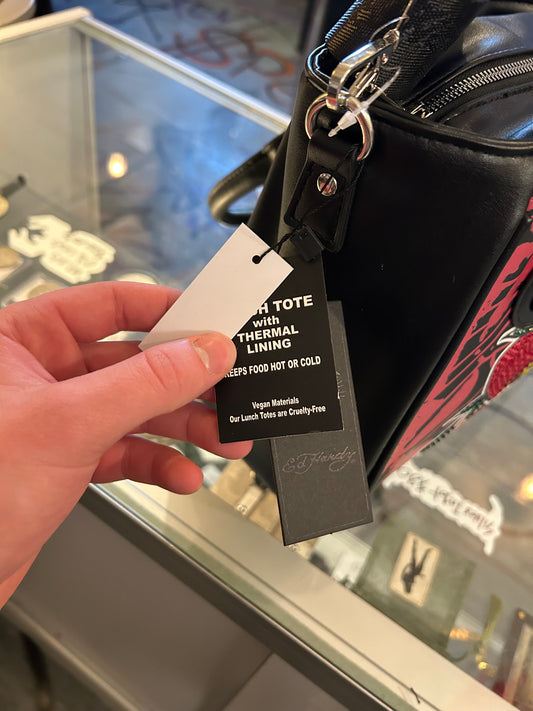 Ed Hardy Black Lunch tote