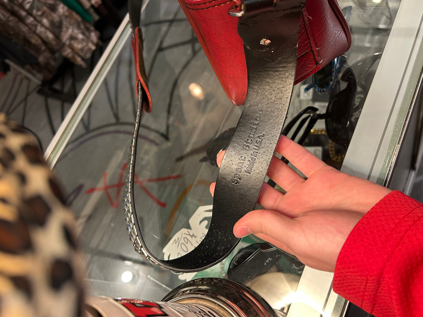 Custom Leather Bag/Belt combo