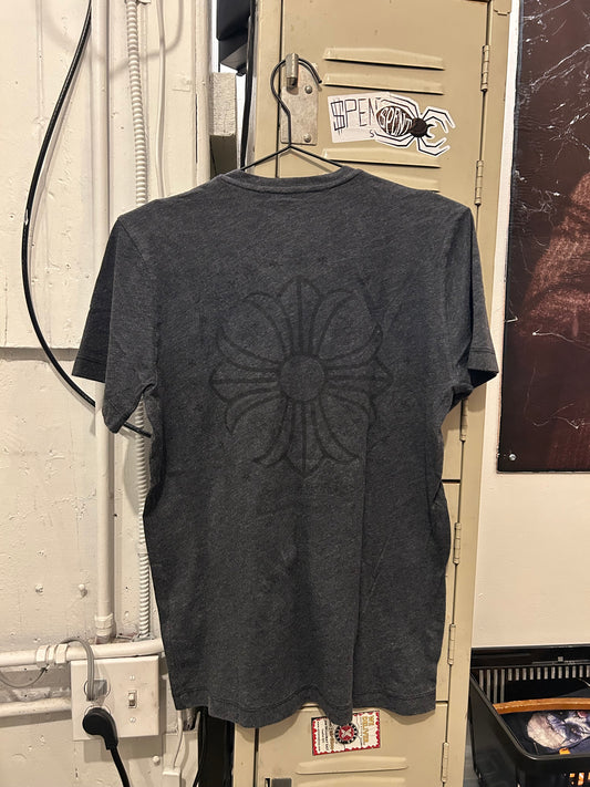 Grey Chrome Hearts t shirt