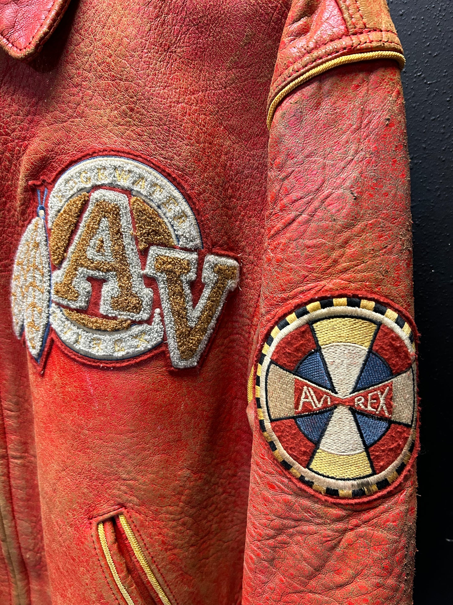 Leather Avirex jacket