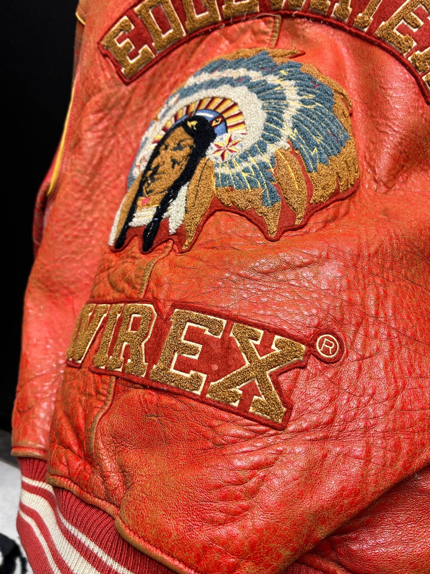 Leather Avirex jacket