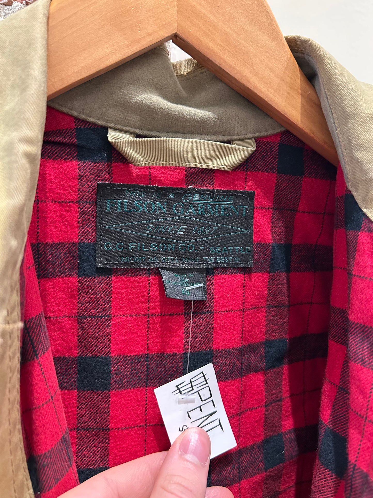 Distressed Lined Filson jacket