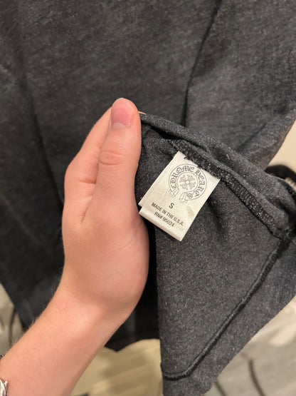 Grey Chrome Hearts t shirt