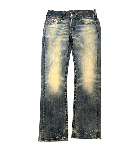 Acid Wash Pocket Flap jeans