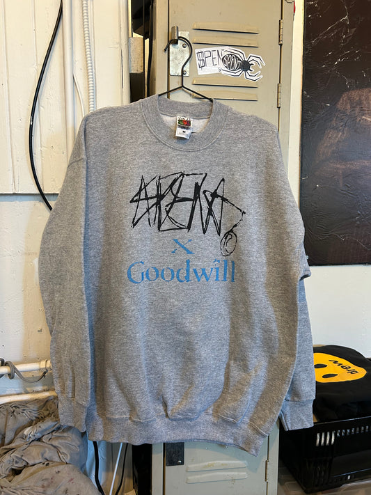 Grey $pent x Goodwill crewneck