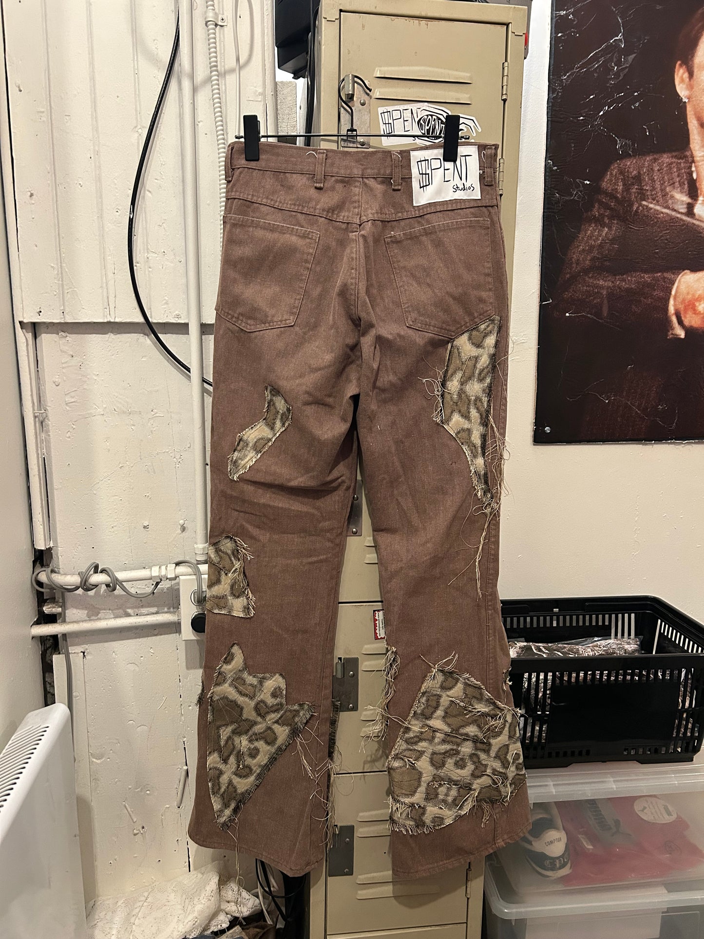 Leopard $craps Flared pants