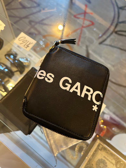 CDG Leather Zip Up wallet