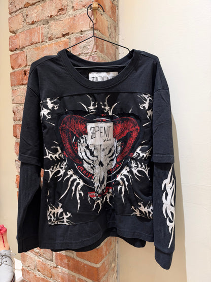 Layered $pent Metal shirt