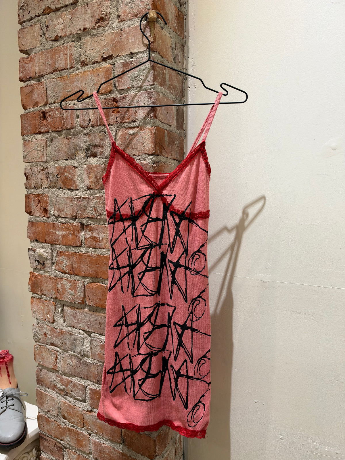 Logo Pink Mini dress