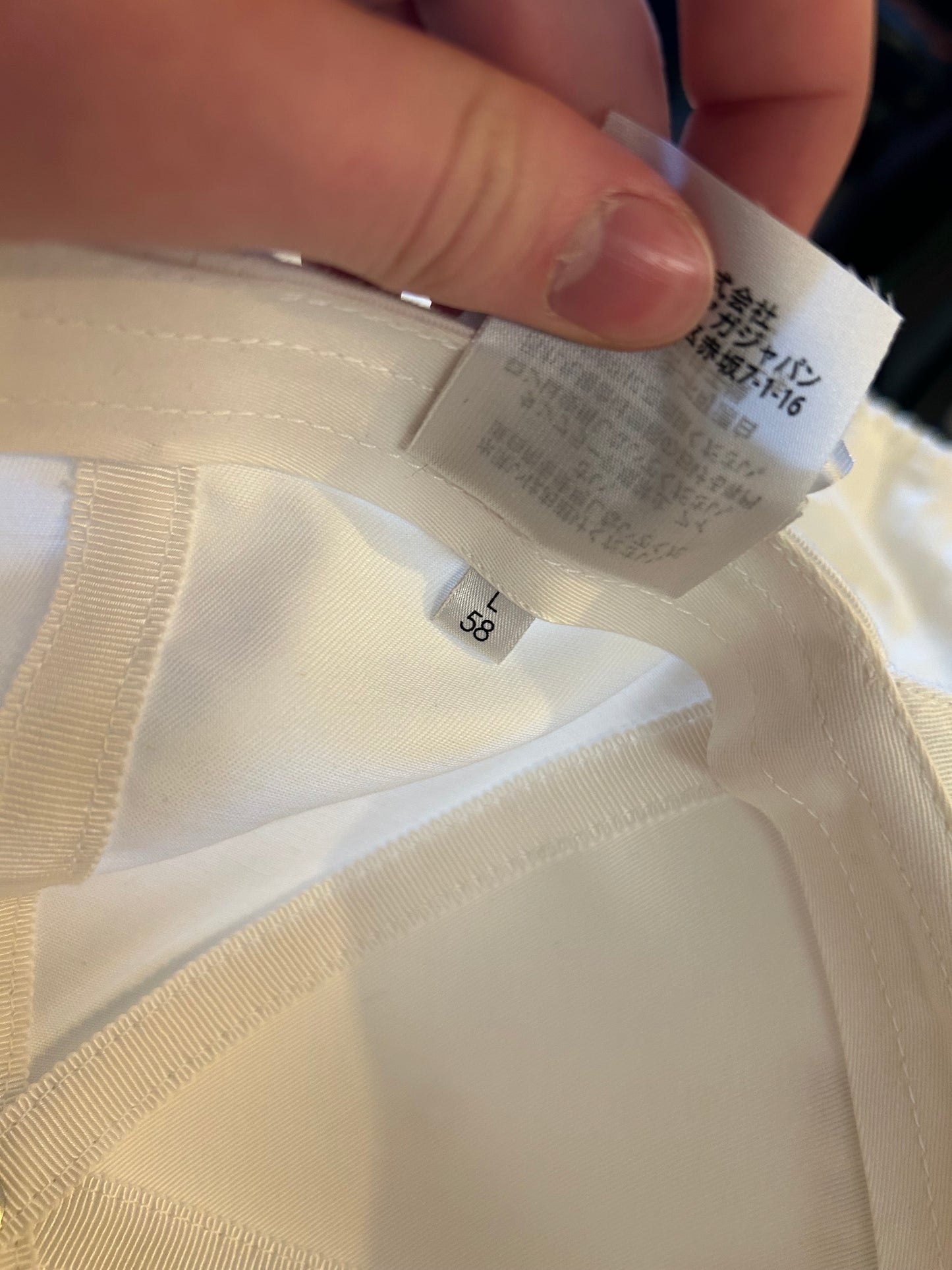 White Balenciaga hat