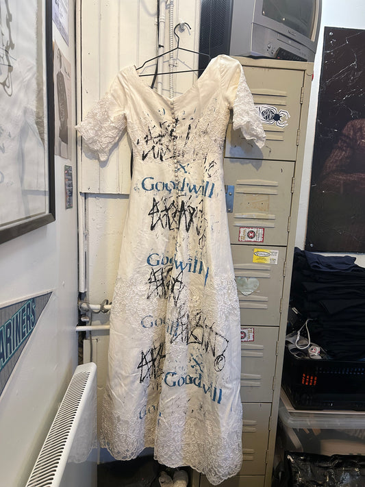 $pent Studios x Goodwill Wedding dress