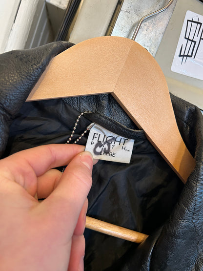 Vintage Patchwork Leather Biker jacket
