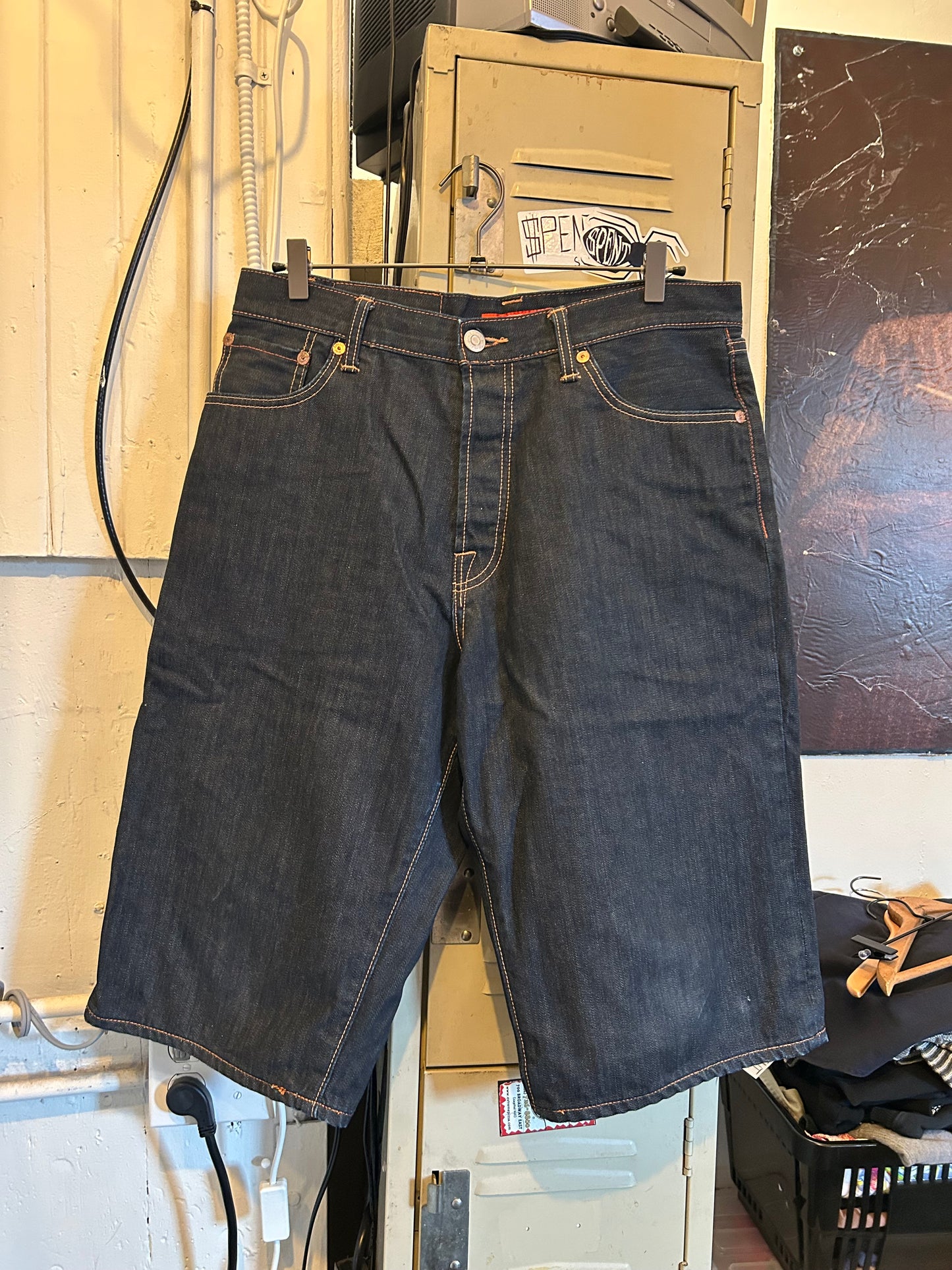 Y2K Ed Hardy Embroidered jorts