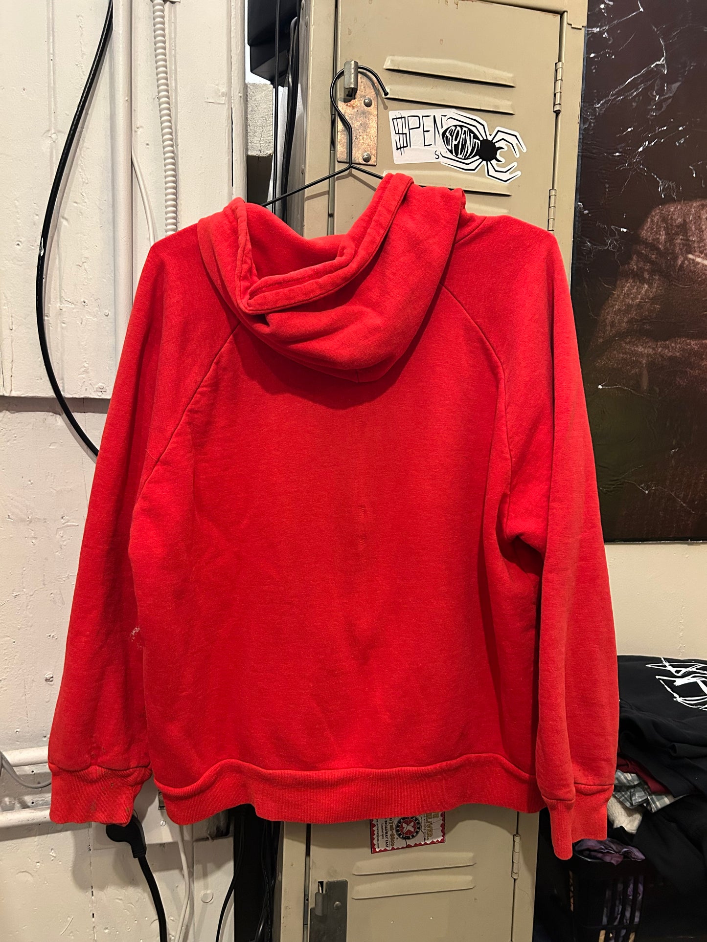Red Thermal Signature Zip up hoodie