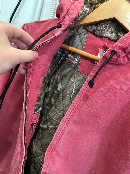 Vintage Pink Camo Carhartt jacket