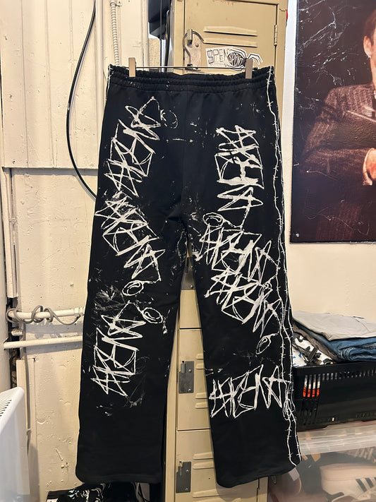 All Over Print Signature Barbed sweatpants