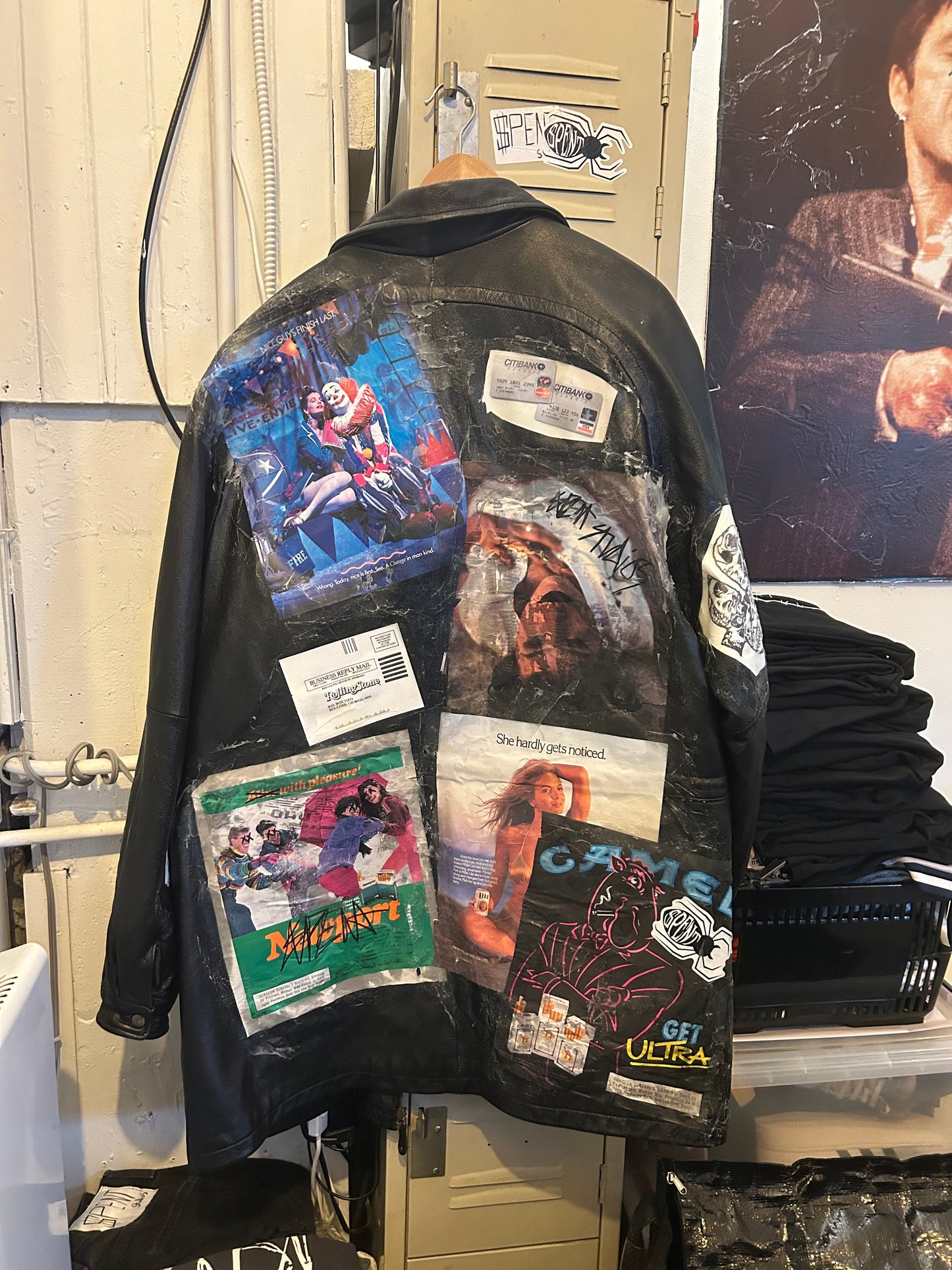 Magazine Pasted Leather jacket