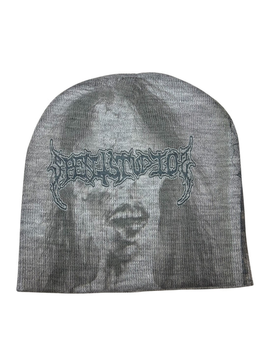 Grey Scary Lady beanie