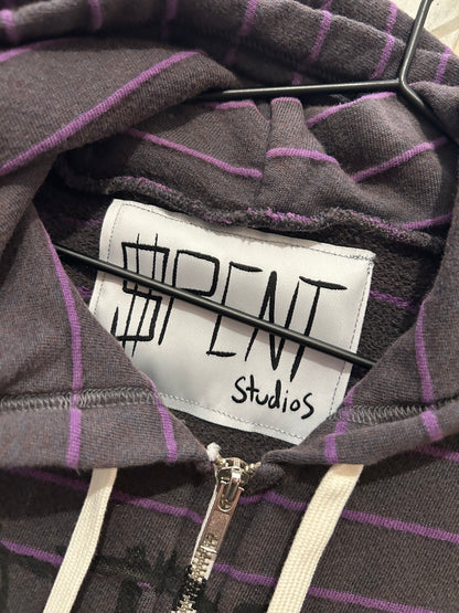 Striped Barbed Zip up