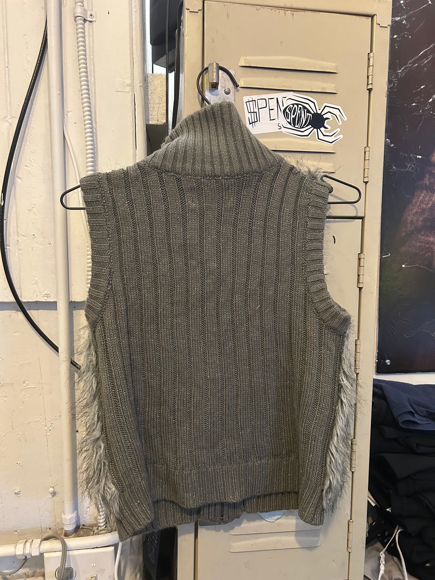 Painted Fur vest